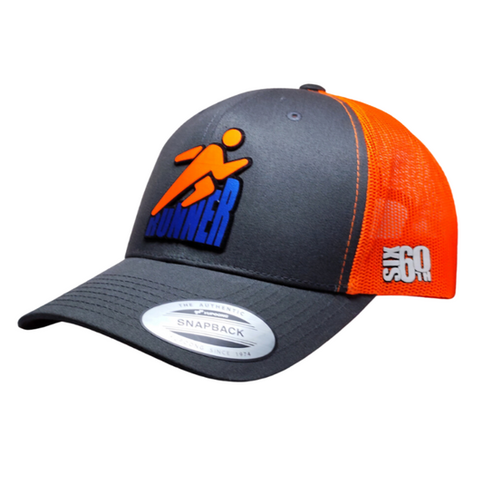 High-Visibility Running Cap - Run Runner Snapback - Trucker Hat